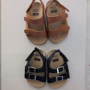 Carter's Baby/Toddler Sandal Set — Brown and Black